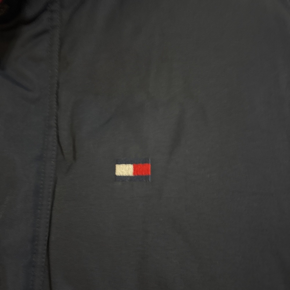 Vintage Tommy Hilfiger Med Hip Hop Puffer Jacket Blue/Red Y2K EUC - Picture 4 of 9